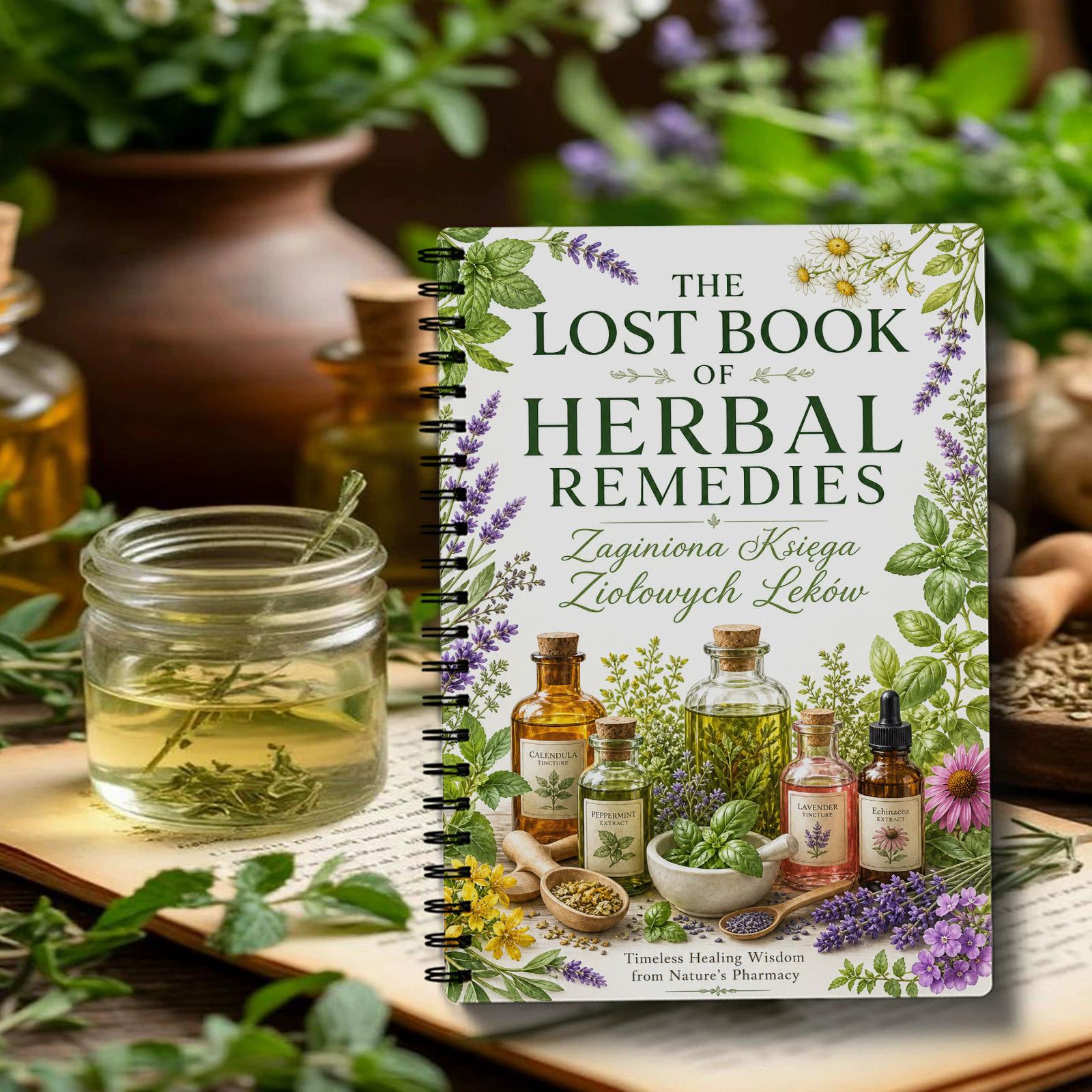 Herbal Wellness For You - Caderno Espiral de Remédios Herbais Edição