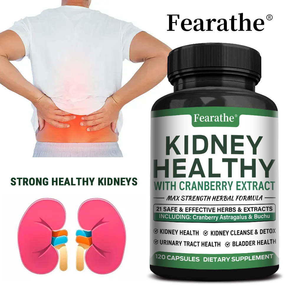 Herbal Wellness Water - Cápsulas de Suporte Renal, Cranberry e