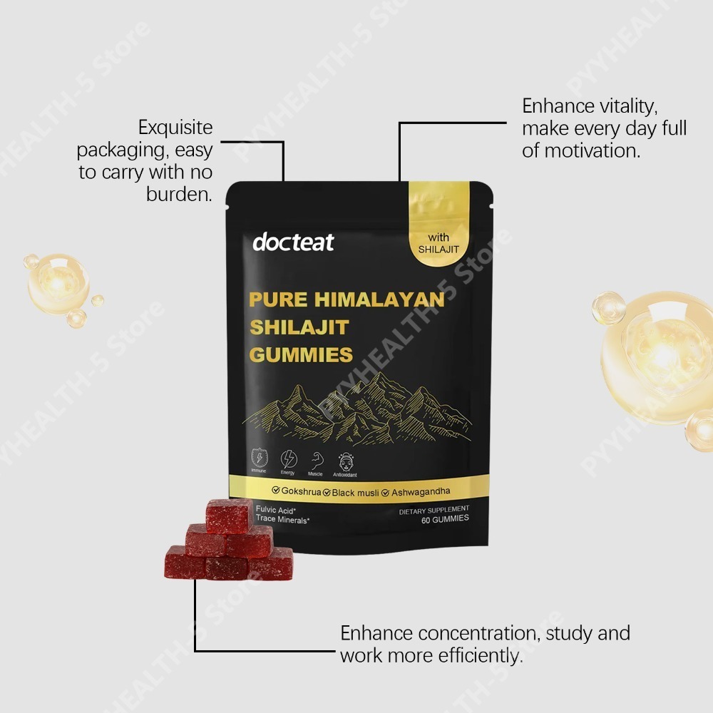 Docteat Gomas de Shilajit Puro - Herbal Wellness For You avaliação e preço
