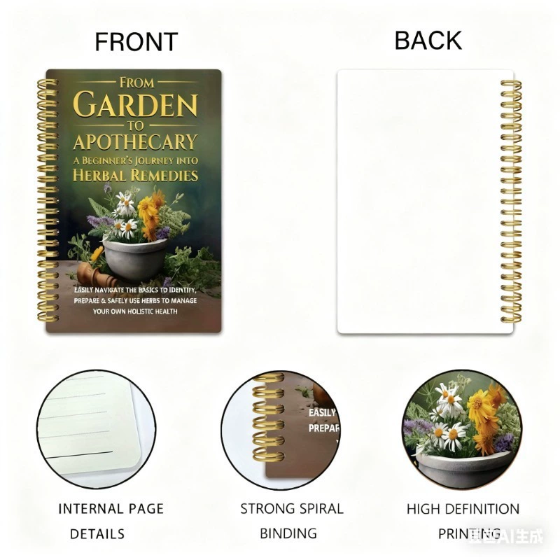 Livro de bem-estar diário natu - Herbal Gardens Wellness avaliação e preço