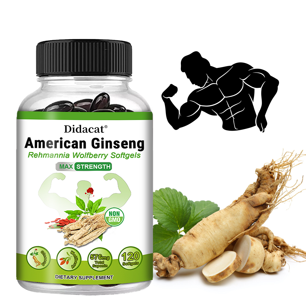 Cápsulas de Ginseng Americano, - Herbal Wellness Water avaliação e preço
